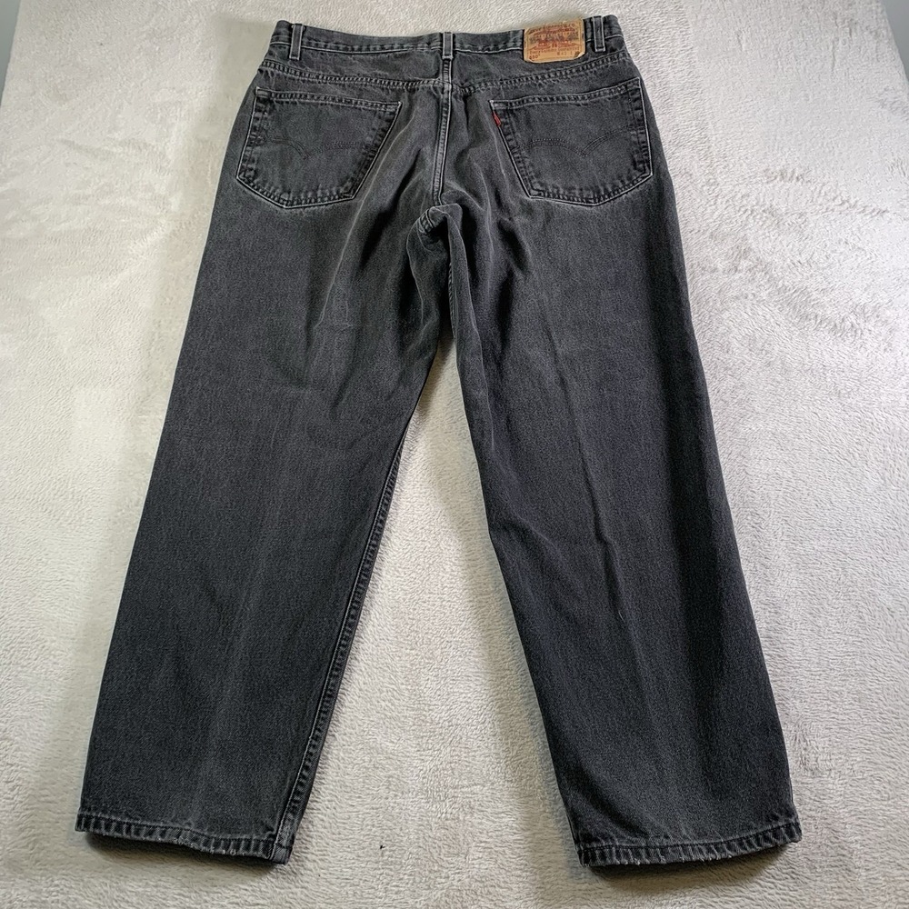 Vintage Levis 550 Jeans Mens 38x29 (Tag 40x30) Gray Medium Wash Relaxed Tapered - Picture 14 of 15